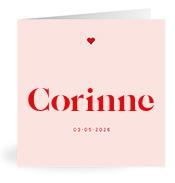 Geboortekaartje naam Corinne m3