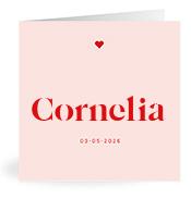 Geboortekaartje naam Cornelia m3