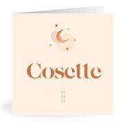 Geboortekaartje naam Cosette m1