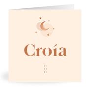 Geboortekaartje naam Croía m1