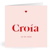 Geboortekaartje naam Croía m3