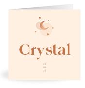 Geboortekaartje naam Crystal m1