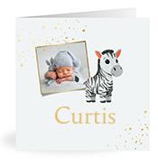 Geboortekaartje naam Curtis j2