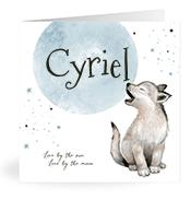 Geboortekaartje naam Cyriel j4