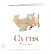 Geboortekaartje naam Cyrus j1