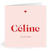Geboortekaartje naam Céline m3
