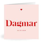 Geboortekaartje naam Dagmar m3