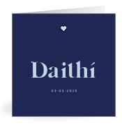 Geboortekaartje naam Daithí j3