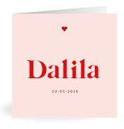 Geboortekaartje naam Dalila m3