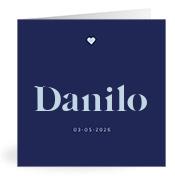 Geboortekaartje naam Danilo j3
