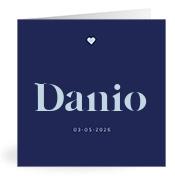 Geboortekaartje naam Danio j3
