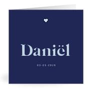 Geboortekaartje naam Daniël j3