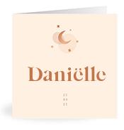 Geboortekaartje naam Daniëlle m1