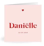 Geboortekaartje naam Daniëlle m3