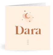 Geboortekaartje naam Dara m1