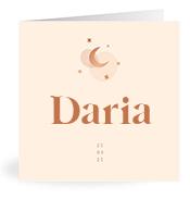 Geboortekaartje naam Daria m1