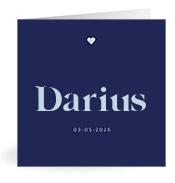 Geboortekaartje naam Darius j3