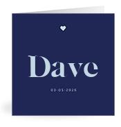 Geboortekaartje naam Dave j3