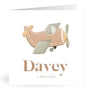 Geboortekaartje naam Davey j1
