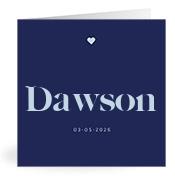 Geboortekaartje naam Dawson j3