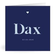 Geboortekaartje naam Dax j3