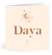Geboortekaartje naam Daya m1