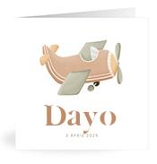 Geboortekaartje naam Dayo j1