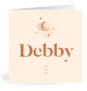 Geboortekaartje naam Debby m1