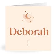 Geboortekaartje naam Deborah m1