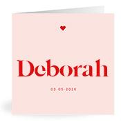 Geboortekaartje naam Deborah m3
