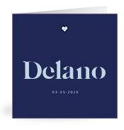 Geboortekaartje naam Delano j3
