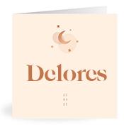 Geboortekaartje naam Delores m1