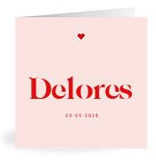 Geboortekaartje naam Delores m3
