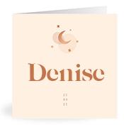 Geboortekaartje naam Denise m1