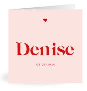 Geboortekaartje naam Denise m3