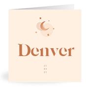 Geboortekaartje naam Denver m1