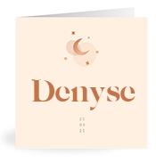 Geboortekaartje naam Denyse m1