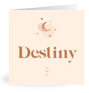 Geboortekaartje naam Destiny m1