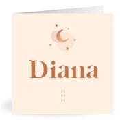 Geboortekaartje naam Diana m1