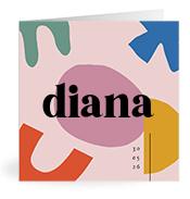Geboortekaartje naam Diana m2