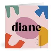 Geboortekaartje naam Diane m2