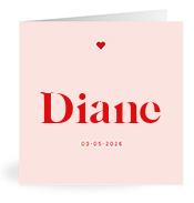 Geboortekaartje naam Diane m3
