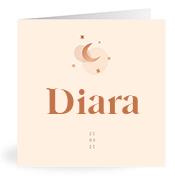 Geboortekaartje naam Diara m1
