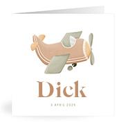 Geboortekaartje naam Dick j1