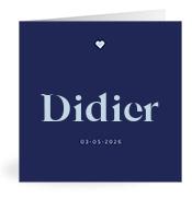 Geboortekaartje naam Didier j3