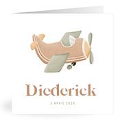 Geboortekaartje naam Diederick j1