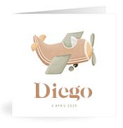 Geboortekaartje naam Diego j1