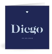 Geboortekaartje naam Diego j3