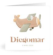 Geboortekaartje naam Diegomar j1