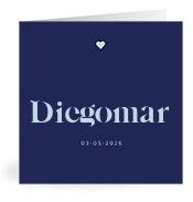 Geboortekaartje naam Diegomar j3